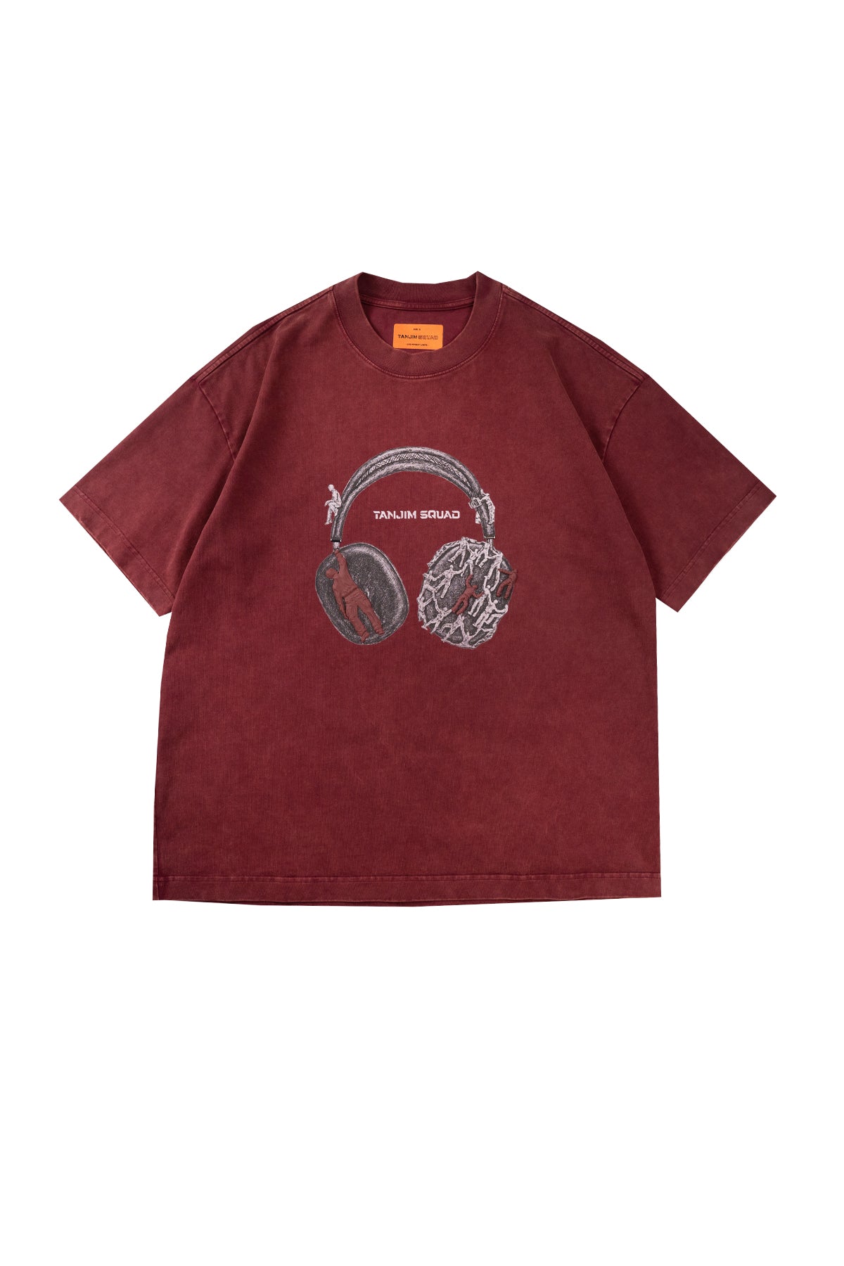 TS HEADPHONE T-SHIRT-MAROON