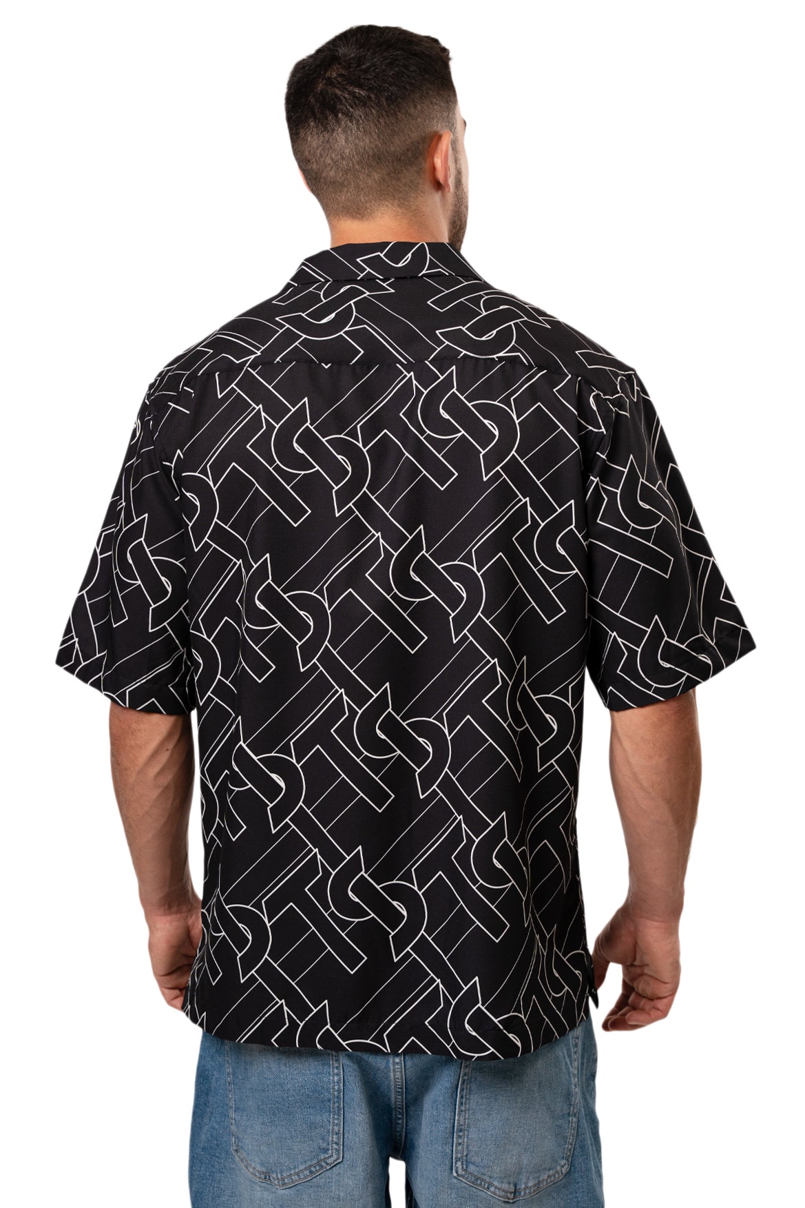 TS INITIALS SHIRT - BLACK