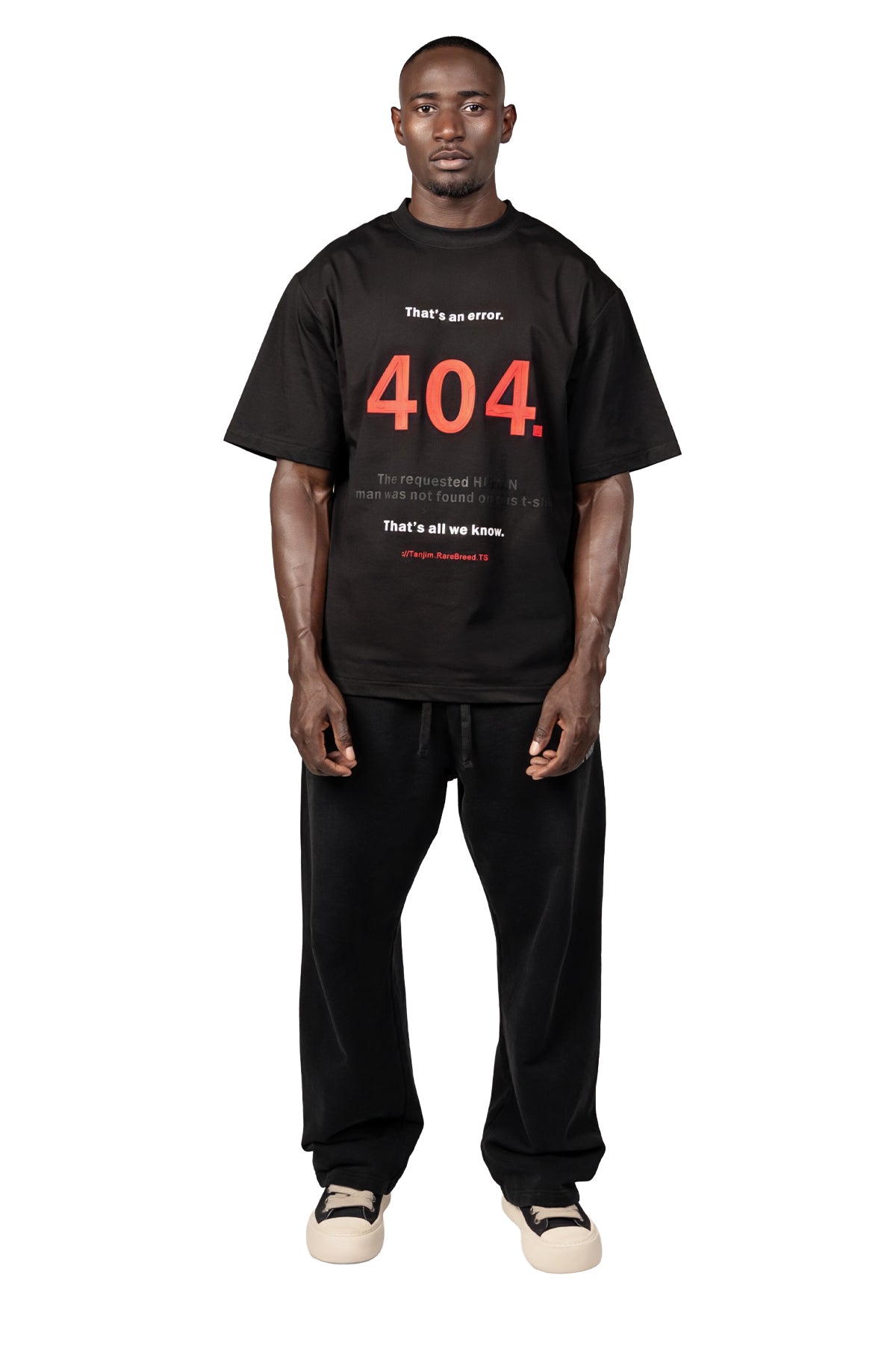 RARE 404 T-SHIRT - BLACK