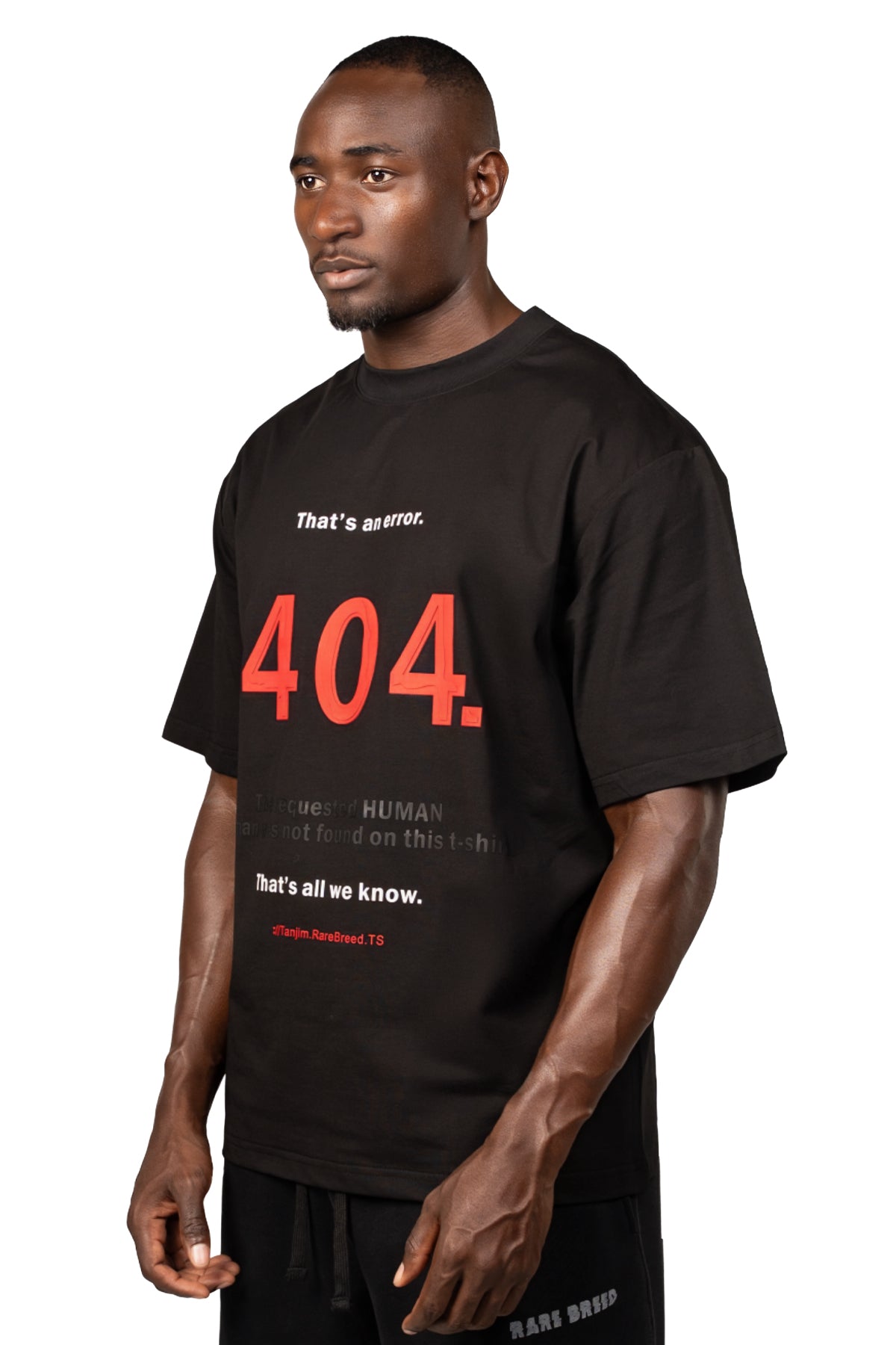 RARE 404 T-SHIRT - BLACK