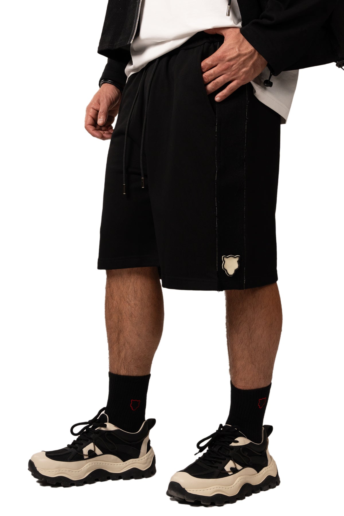 MIDNIGHT DUO SHORTS - BLACK