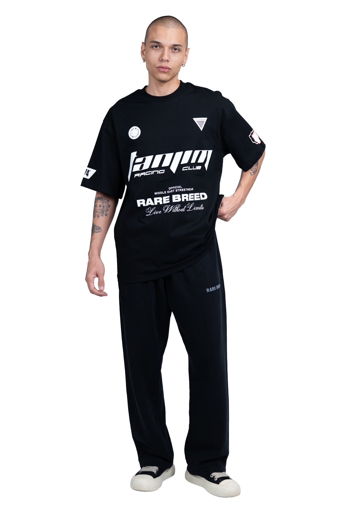 TANJIM RACE T-SHIRT - BLACK