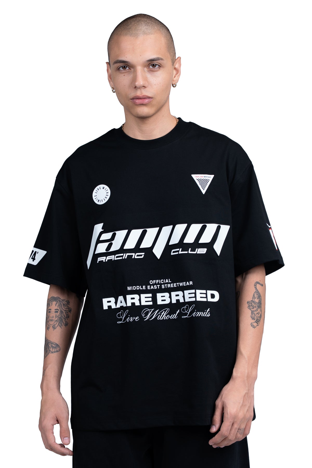 TANJIM RACE T-SHIRT - BLACK