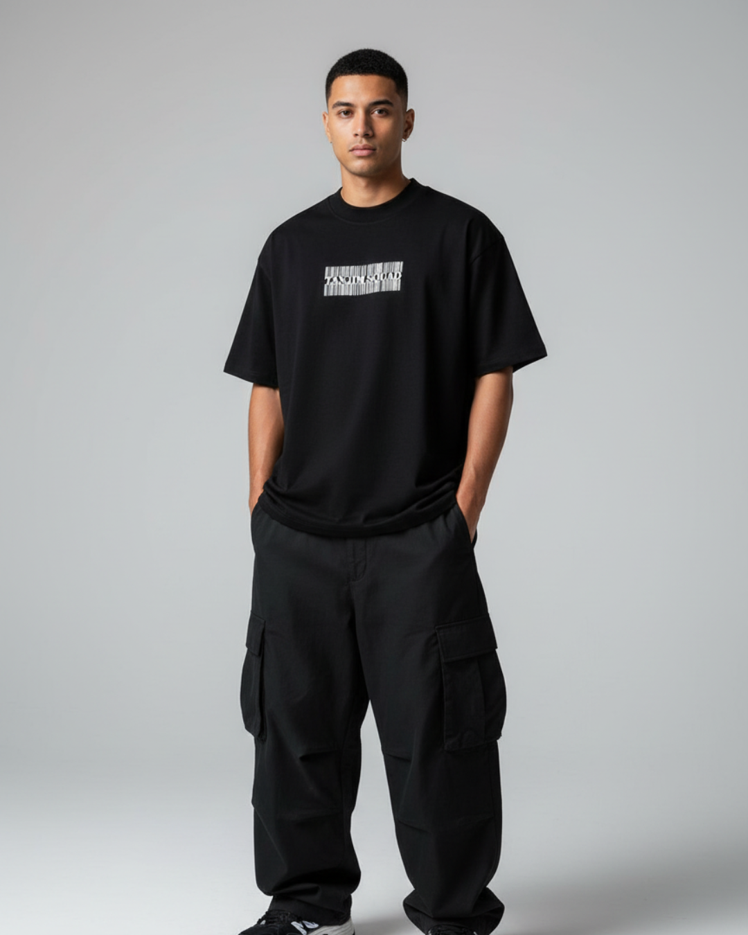 Barcode Tee Black