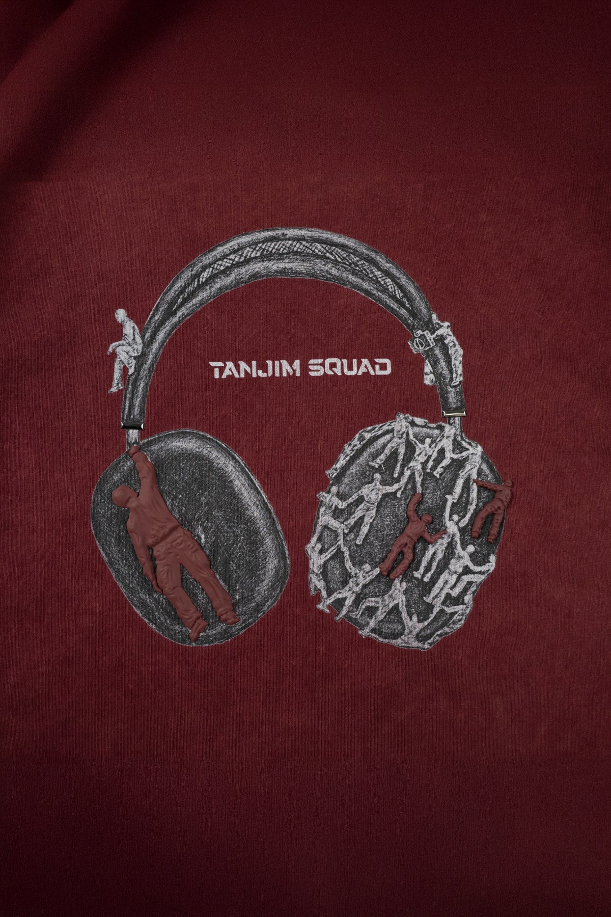 TS HEADPHONE T-SHIRT-MAROON