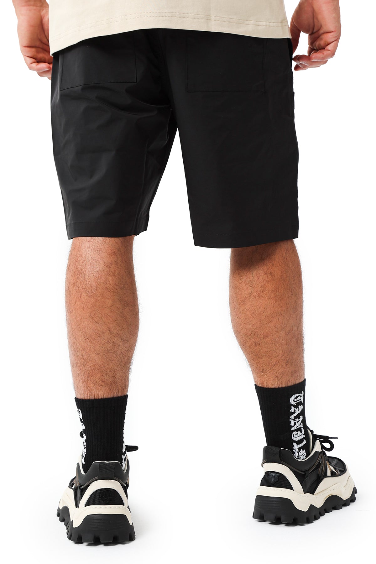 ABSTRACT COMFORT SHORTS - BLACK