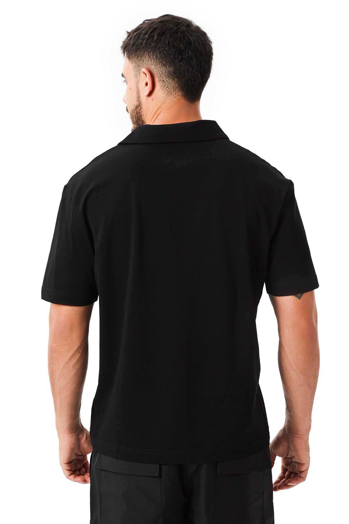 T SQUAD POLO T-SHIRT - BLACK