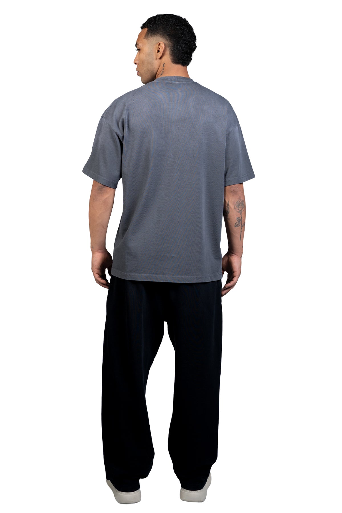 TS RACING ACID WASH T-SHIRT-GREY