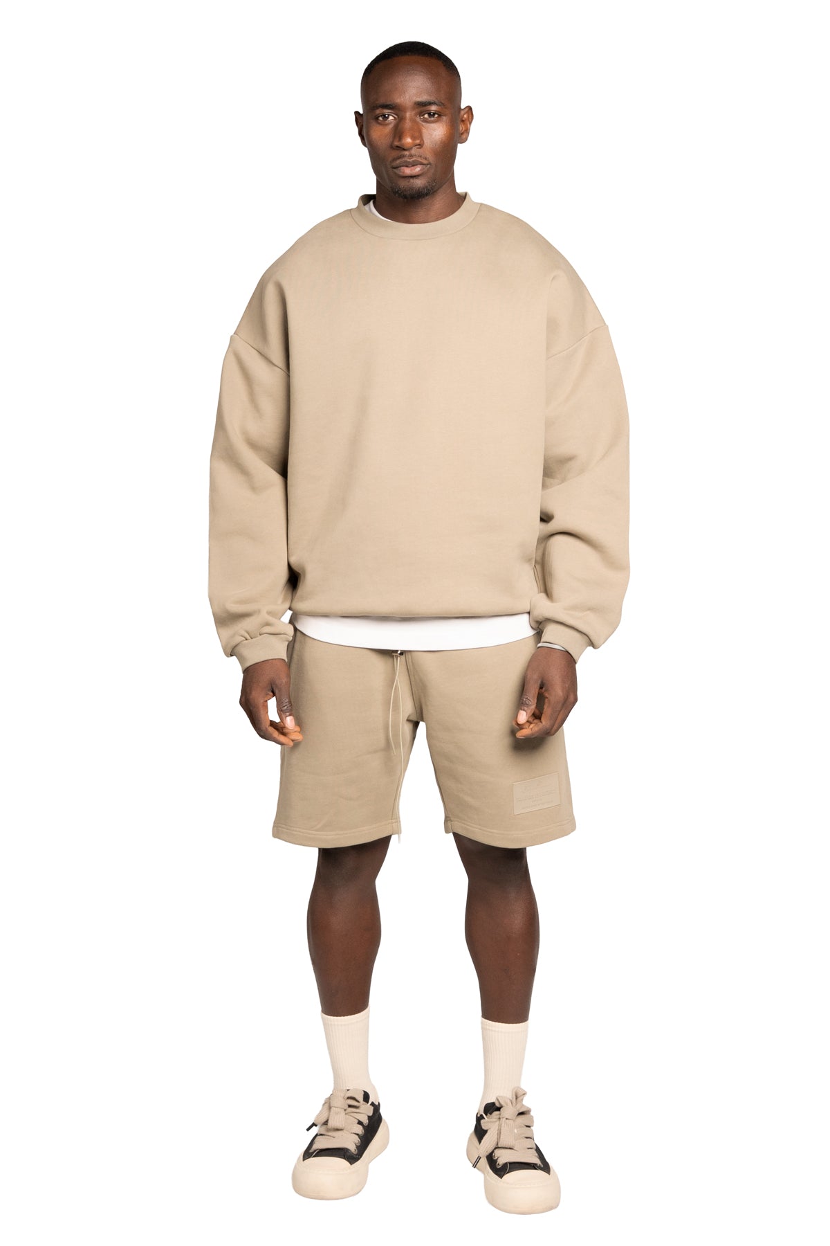 TS PLAIN SHORT-BEIGE