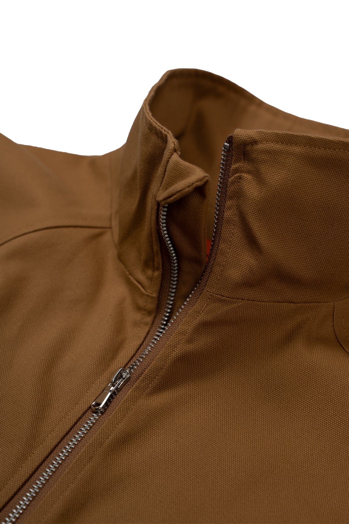 RARE BREED HALF ZIP JACKET-BROWN