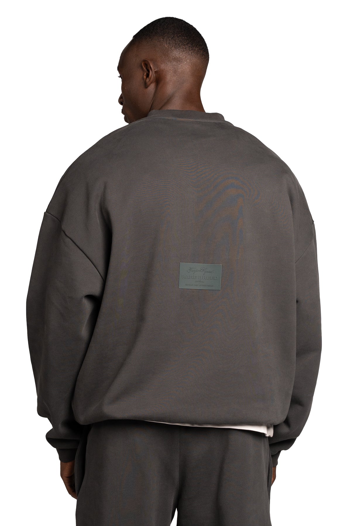 TS PLAIN SWEATSHIRT-DARK GREY