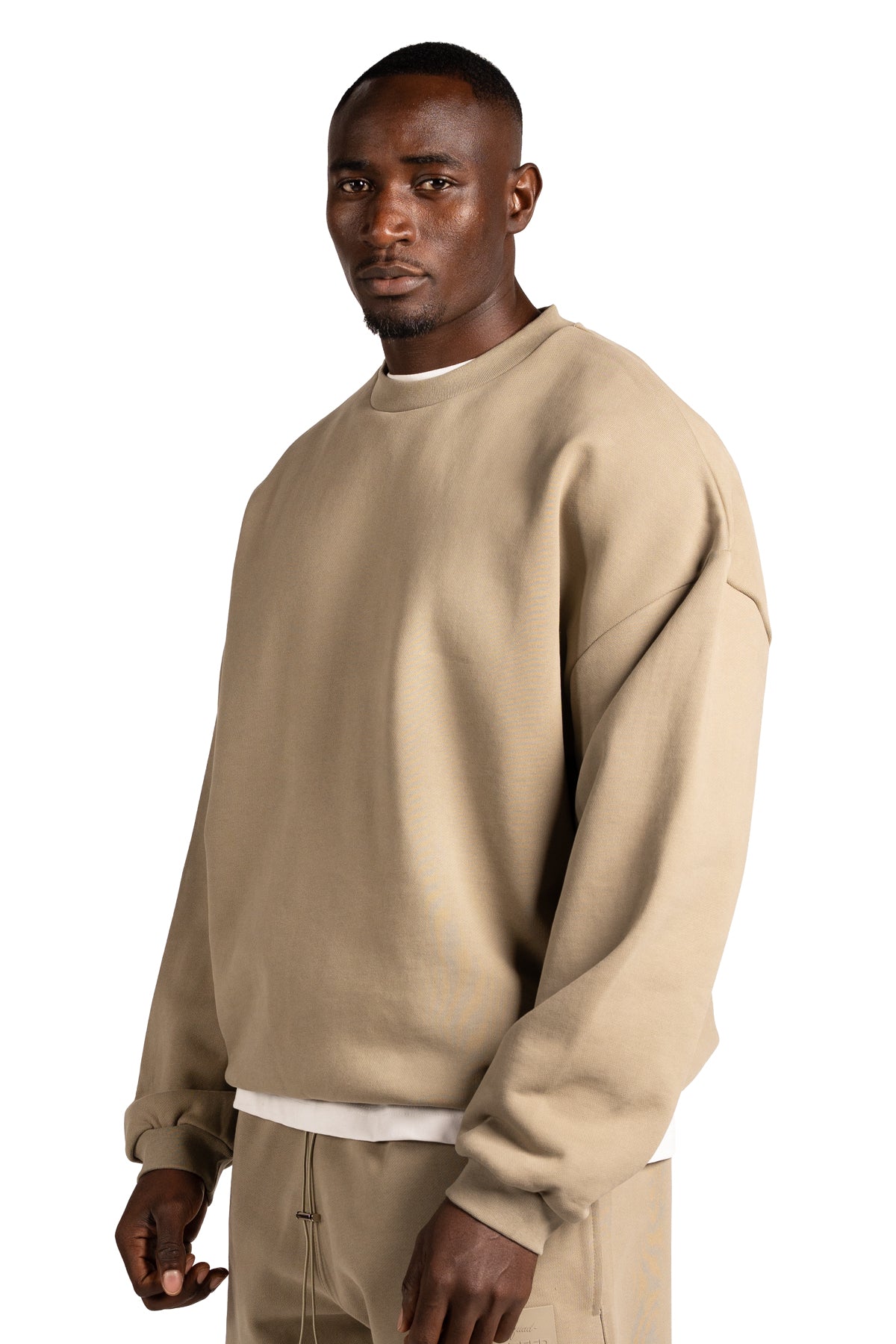TS PLAIN SWEATSHIRT-BEIGE