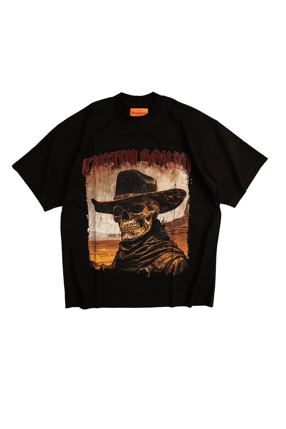 TS SKULL COWBOY T-SHIRT-BLACK