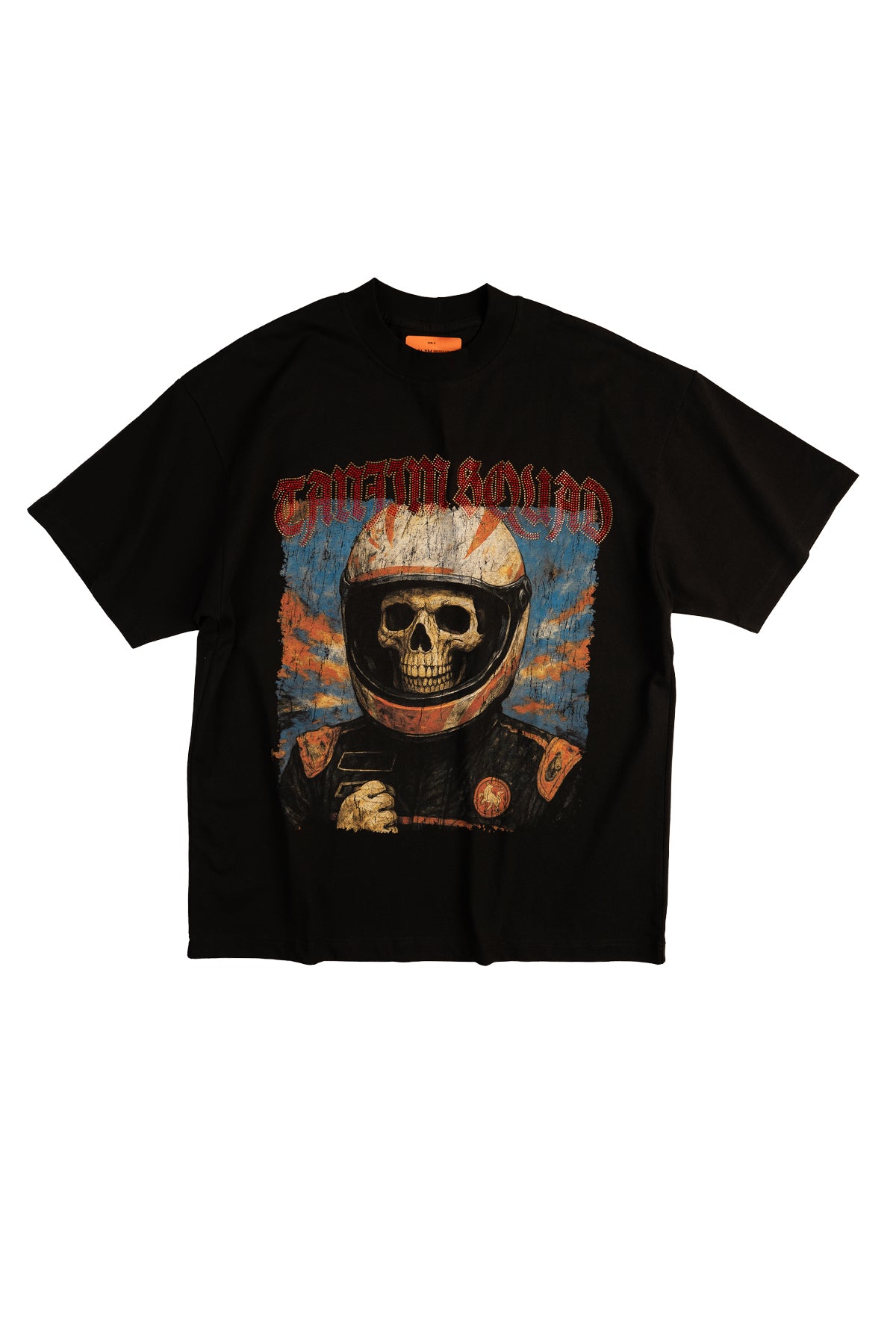TS SKULL HELMET T-SHIRT-BLACK