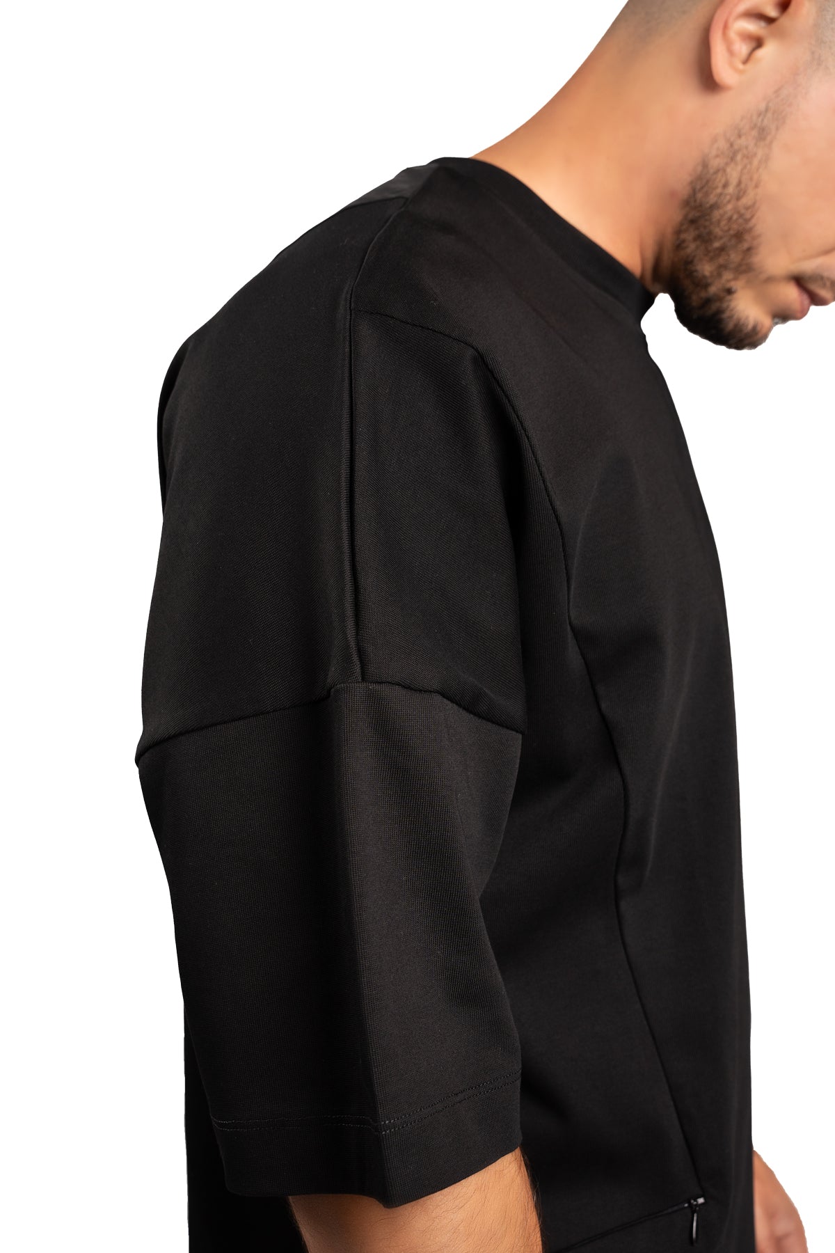 NOIR MINIMALIST WITH ZIP - BLACK