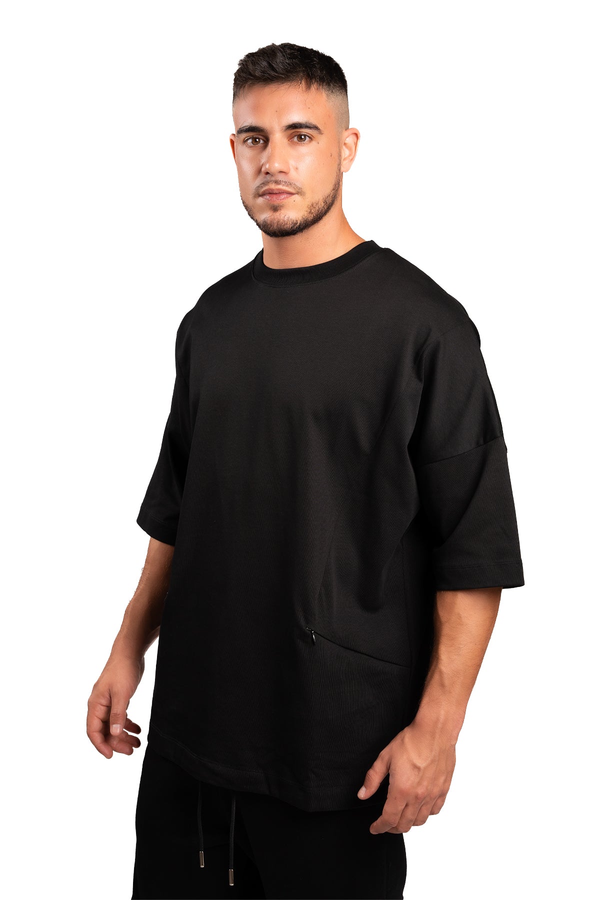 NOIR MINIMALIST WITH ZIP - BLACK