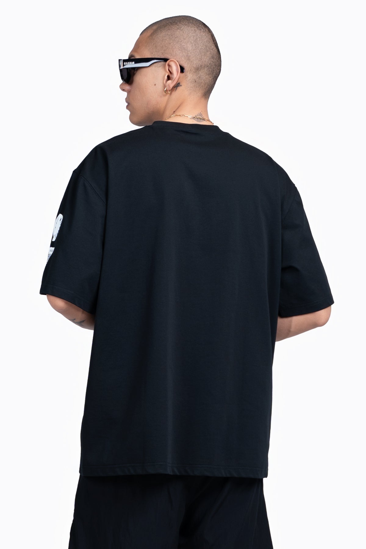 TS RACING HELMET T-SHIRT-BLACK