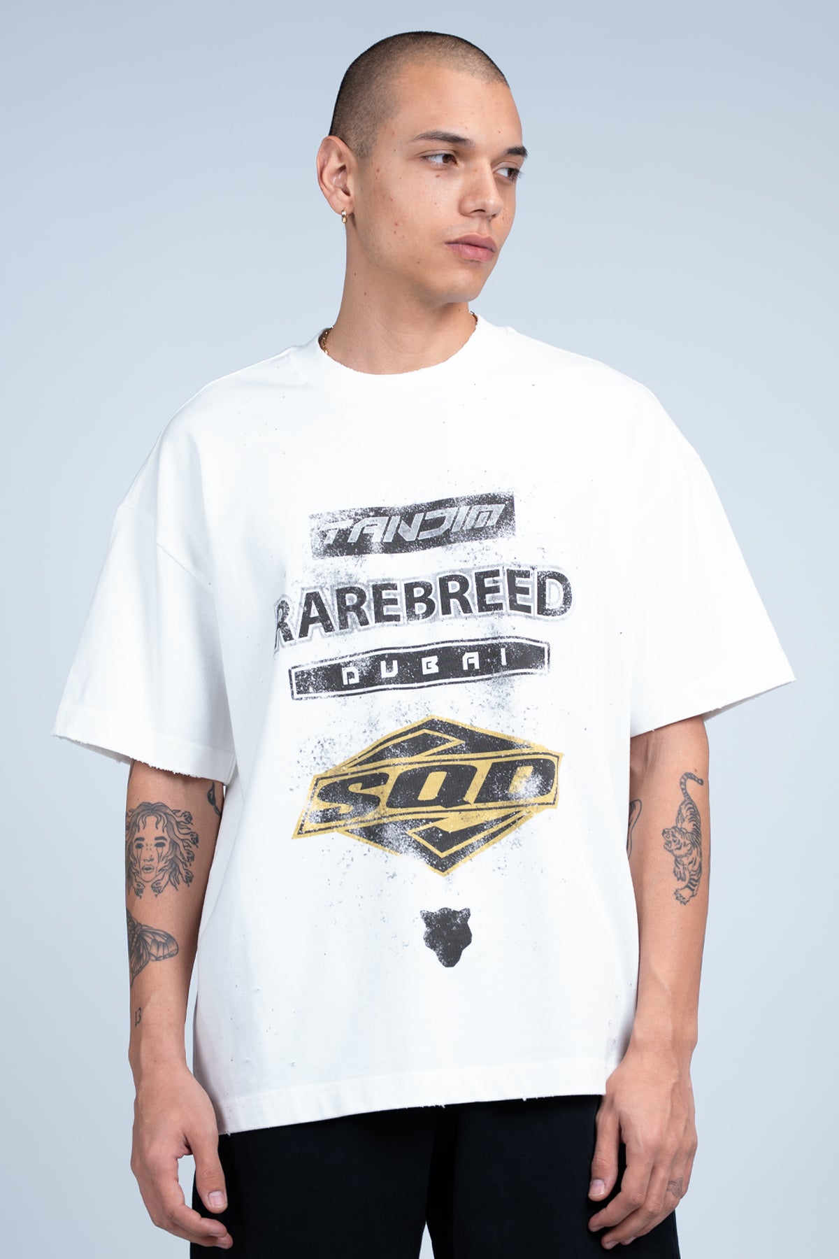 RETRO SPEEDWAY T-SHIRT - WHITE