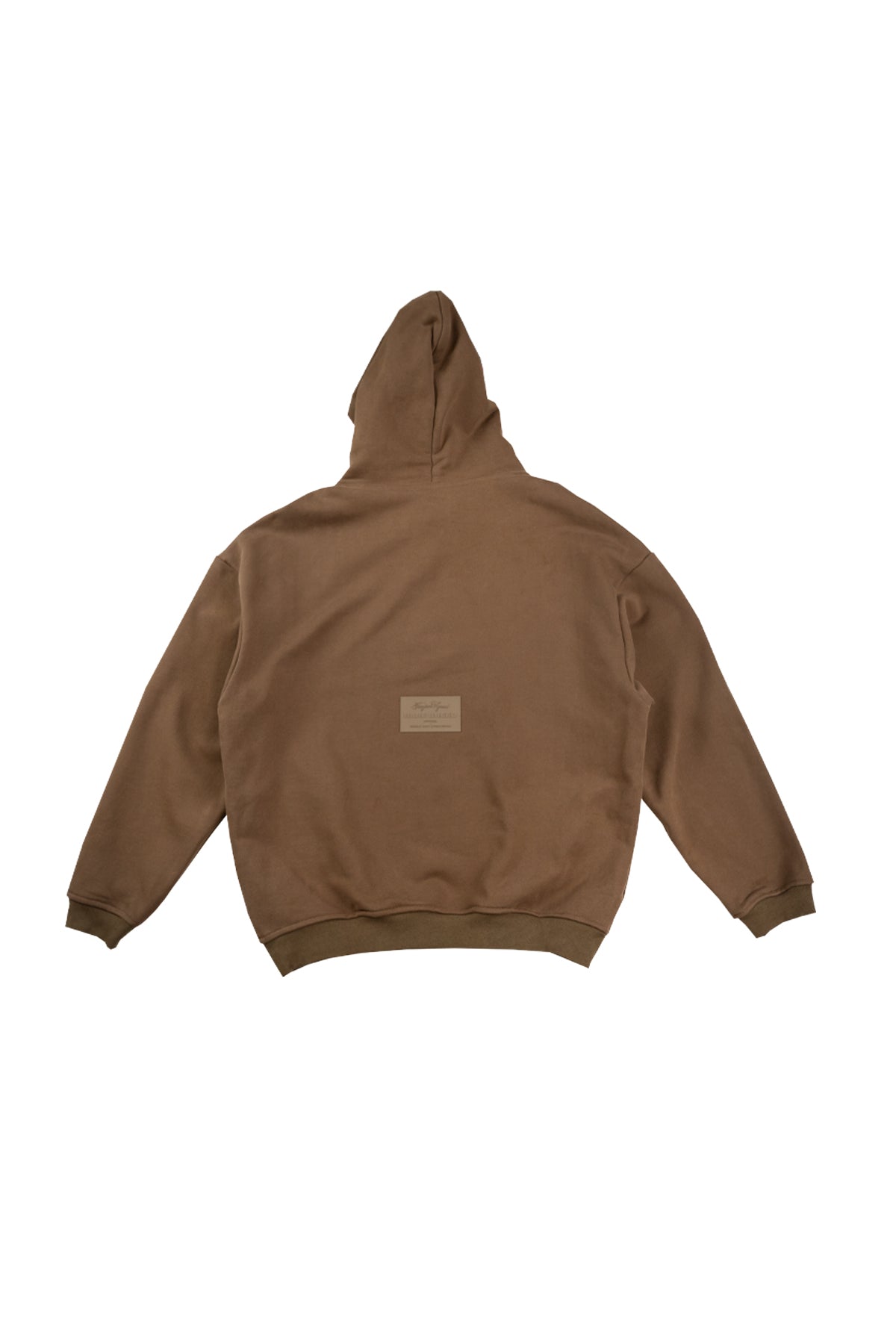 TS PLAIN HOODIE-BROWN