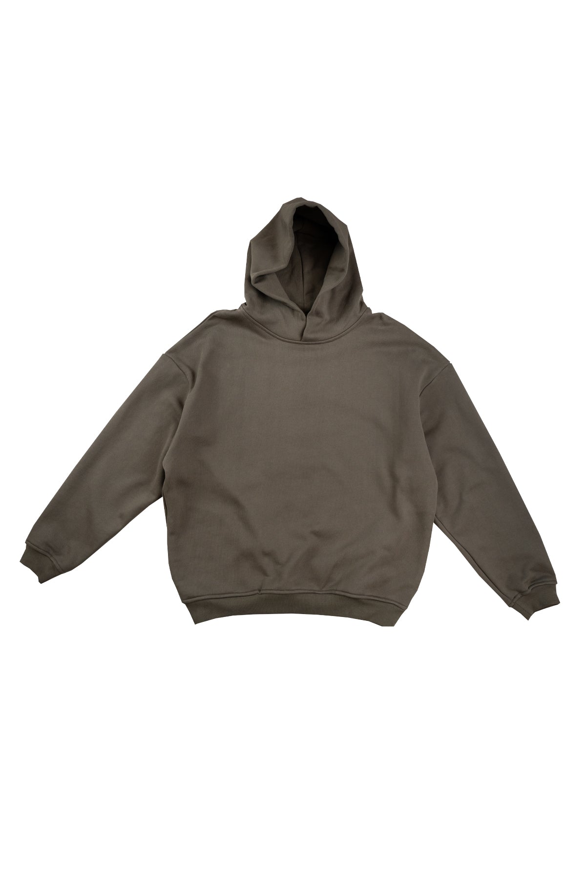 TS PLAIN HOODIE-OLIVE
