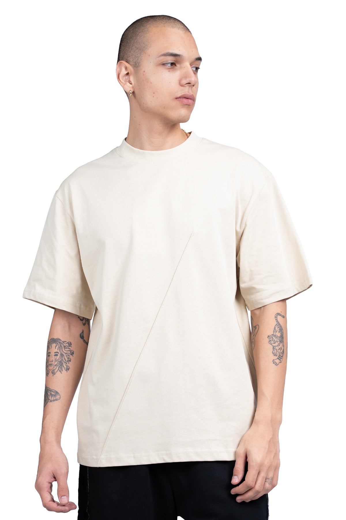 SLASH T-SHIRT - BEIGE