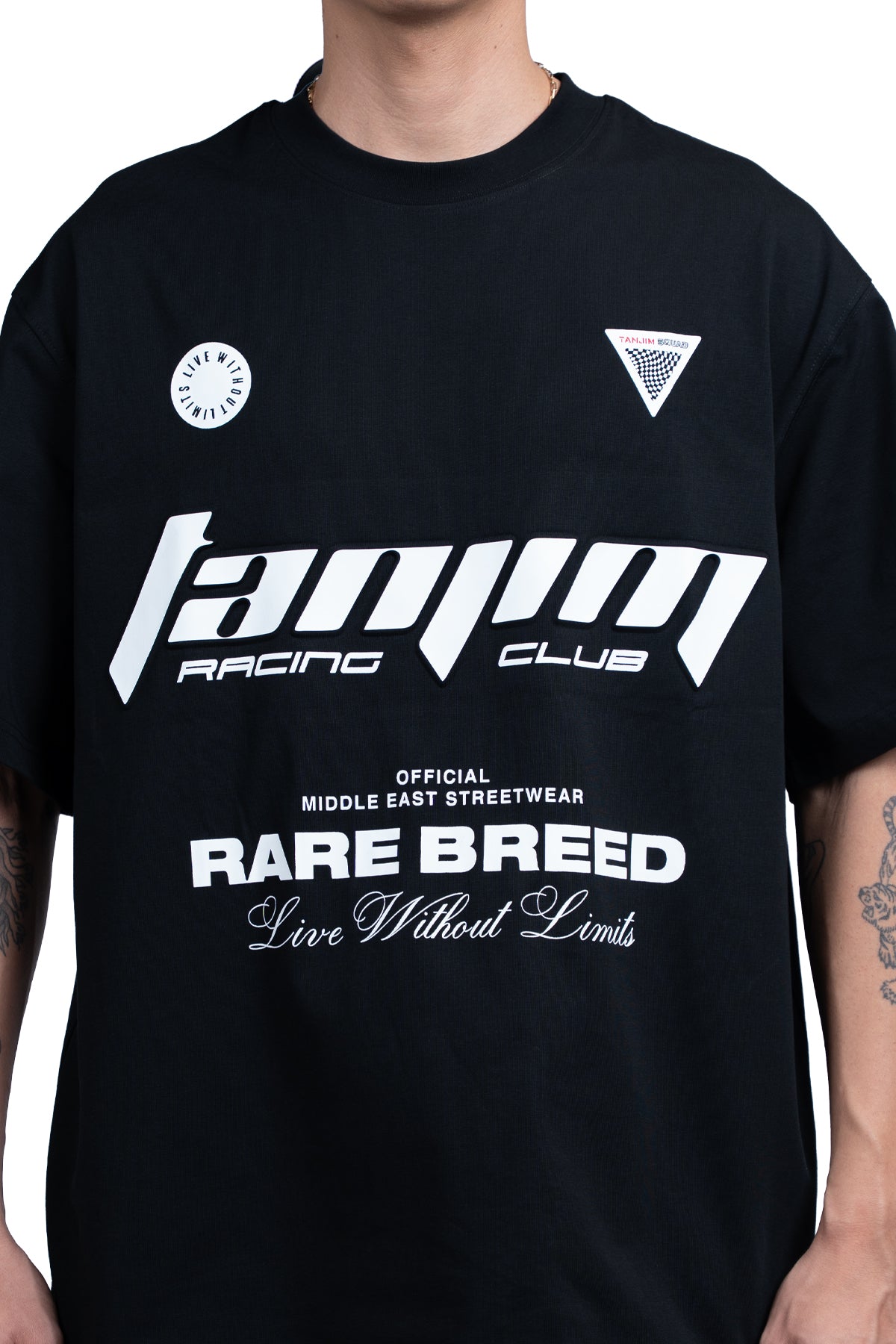 TANJIM RACE T-SHIRT - BLACK