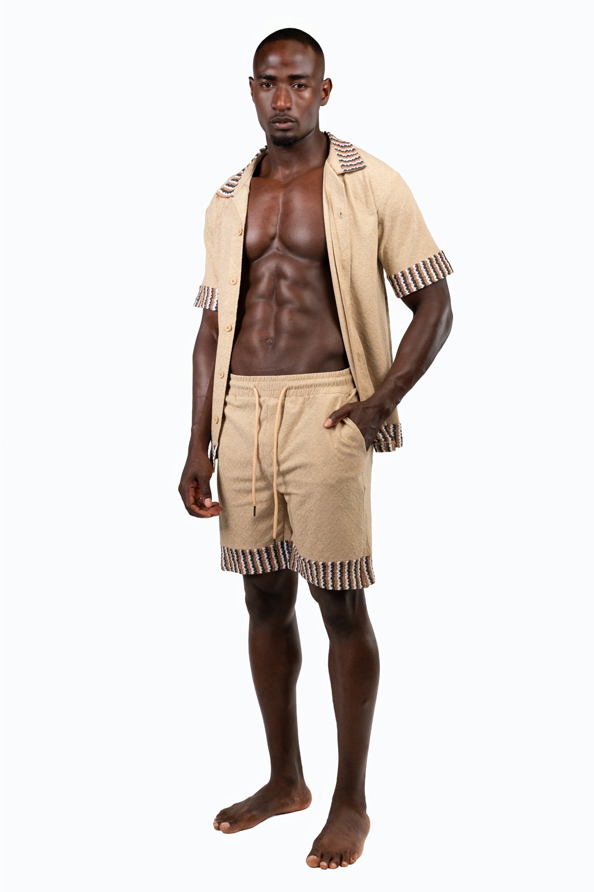 SHORELINE CO-ORD SET-BEIGE