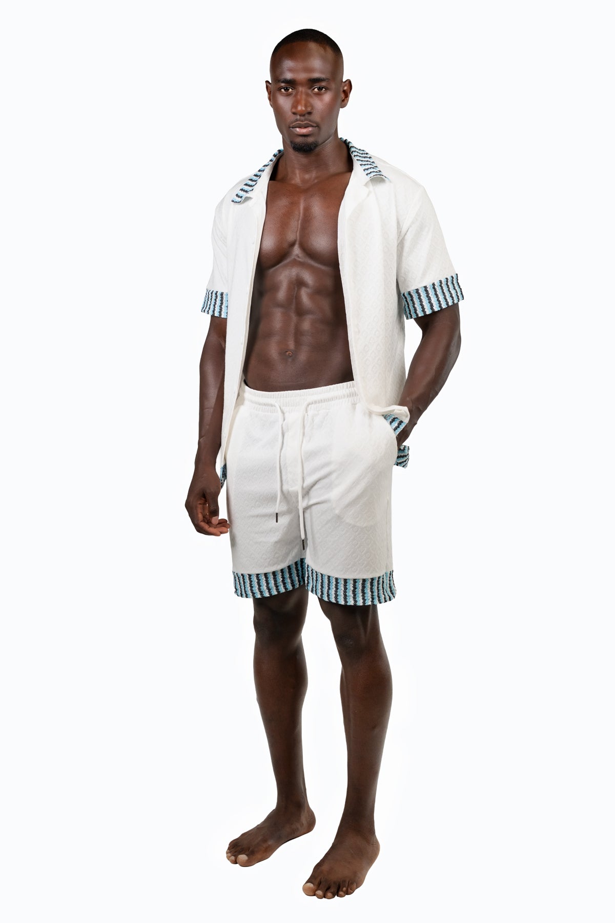 SHORELINE CO-ORD SET-WHITE