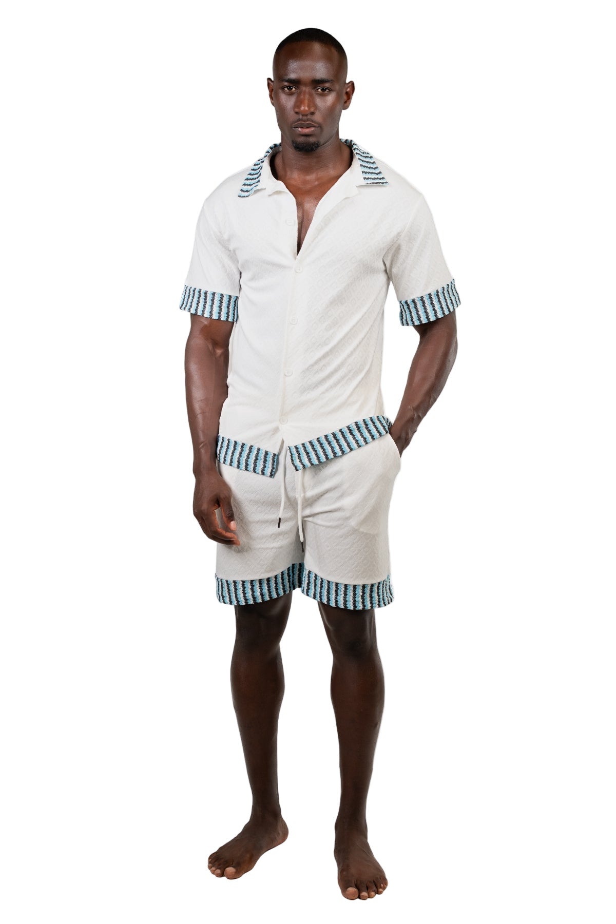 SHORELINE CO-ORD SET-WHITE