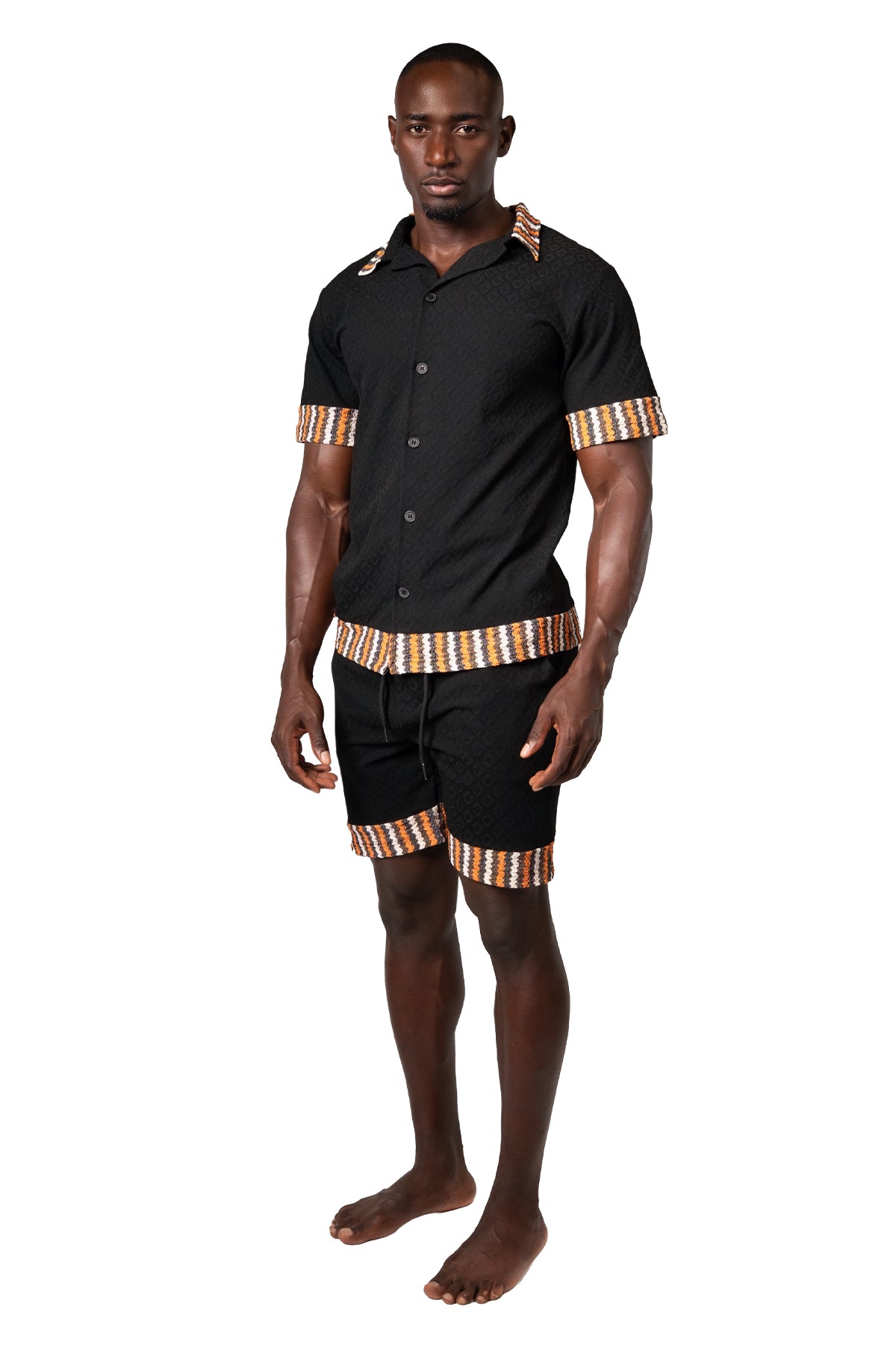 SHORELINE CO-ORD SET-BLACK