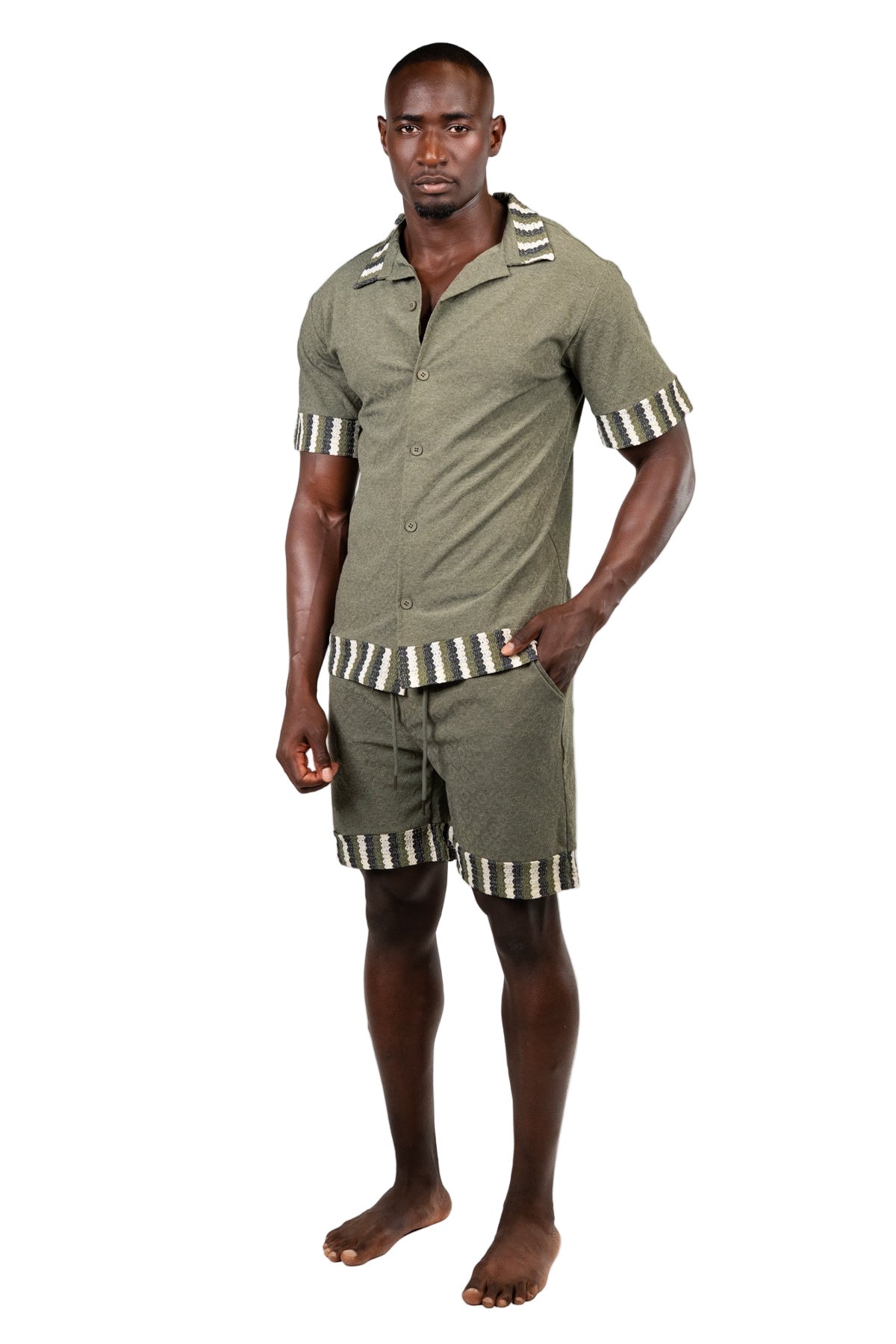 SHORELINE CO-ORD SET-OLIVE