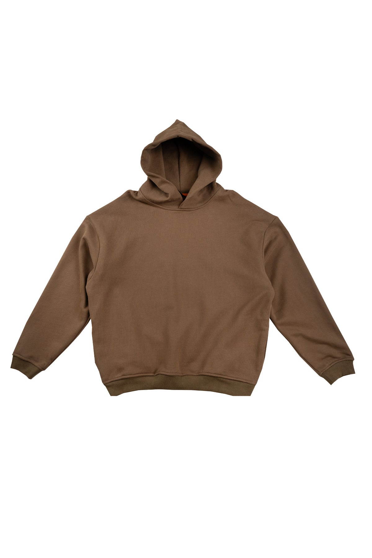 TS PLAIN HOODIE-BROWN