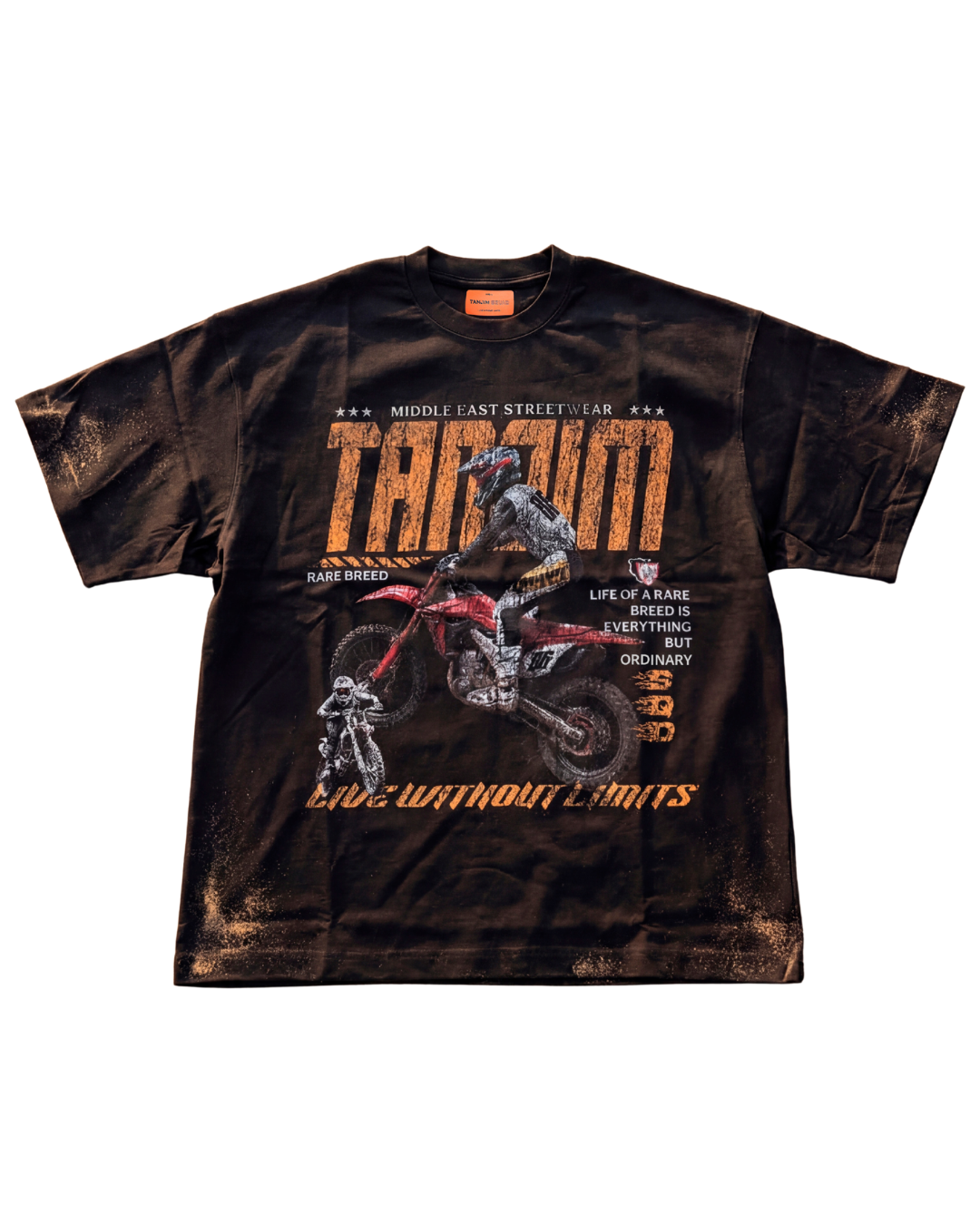 RARE BREED TEE – DESERT MOTO BLACK