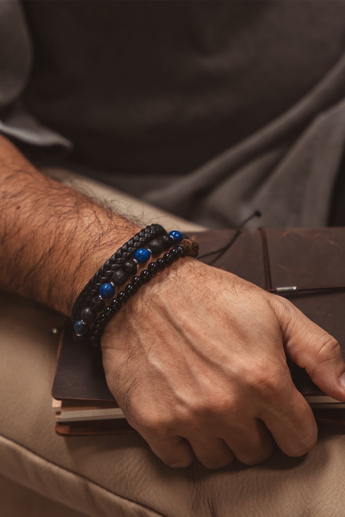 Obsidian Bracelet Stack