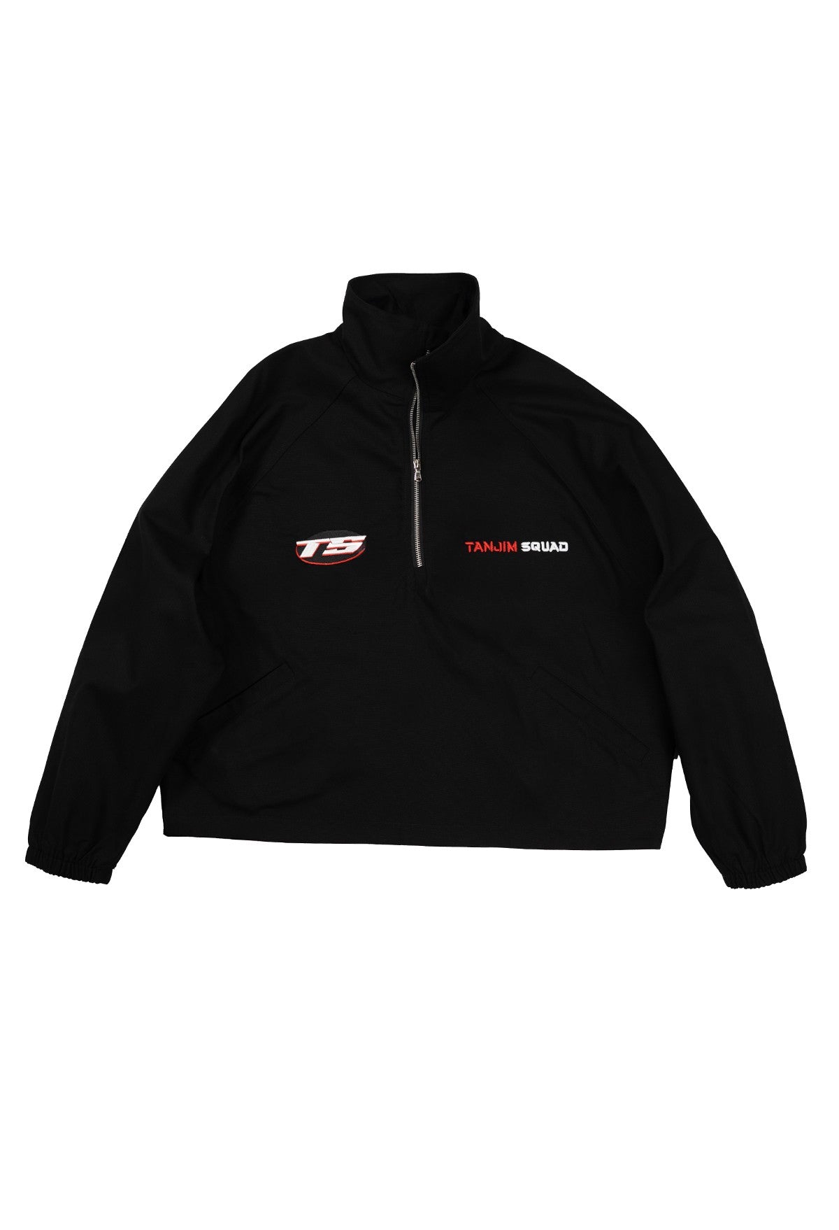 RARE BREED HALF ZIP JACKET-BLACK