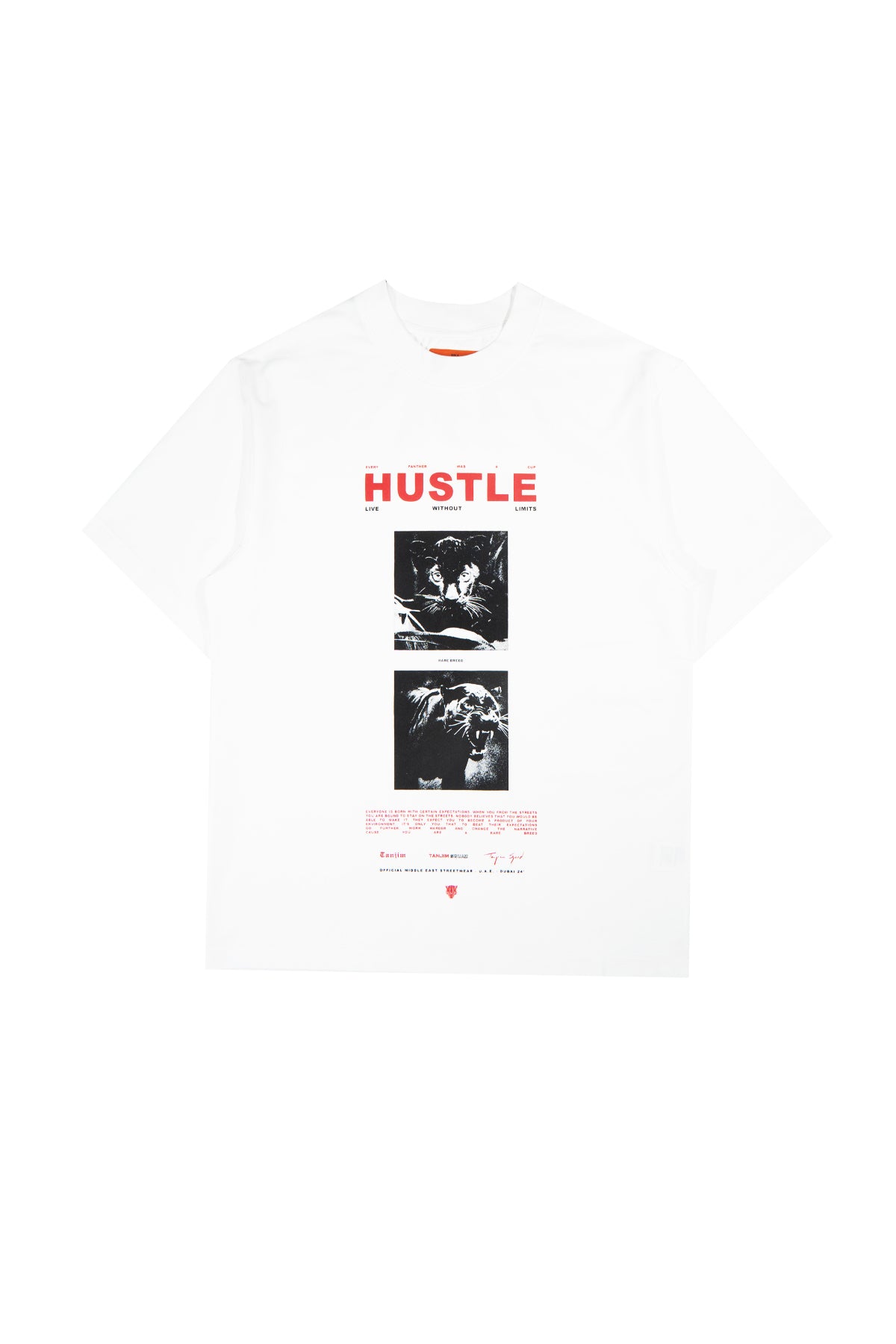 HUSTLE T-SHIRT - WHITE