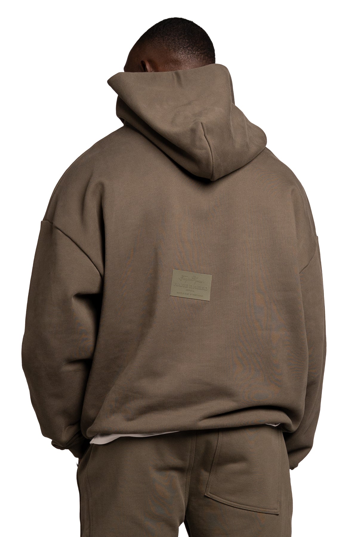 TS PLAIN HOODIE-OLIVE