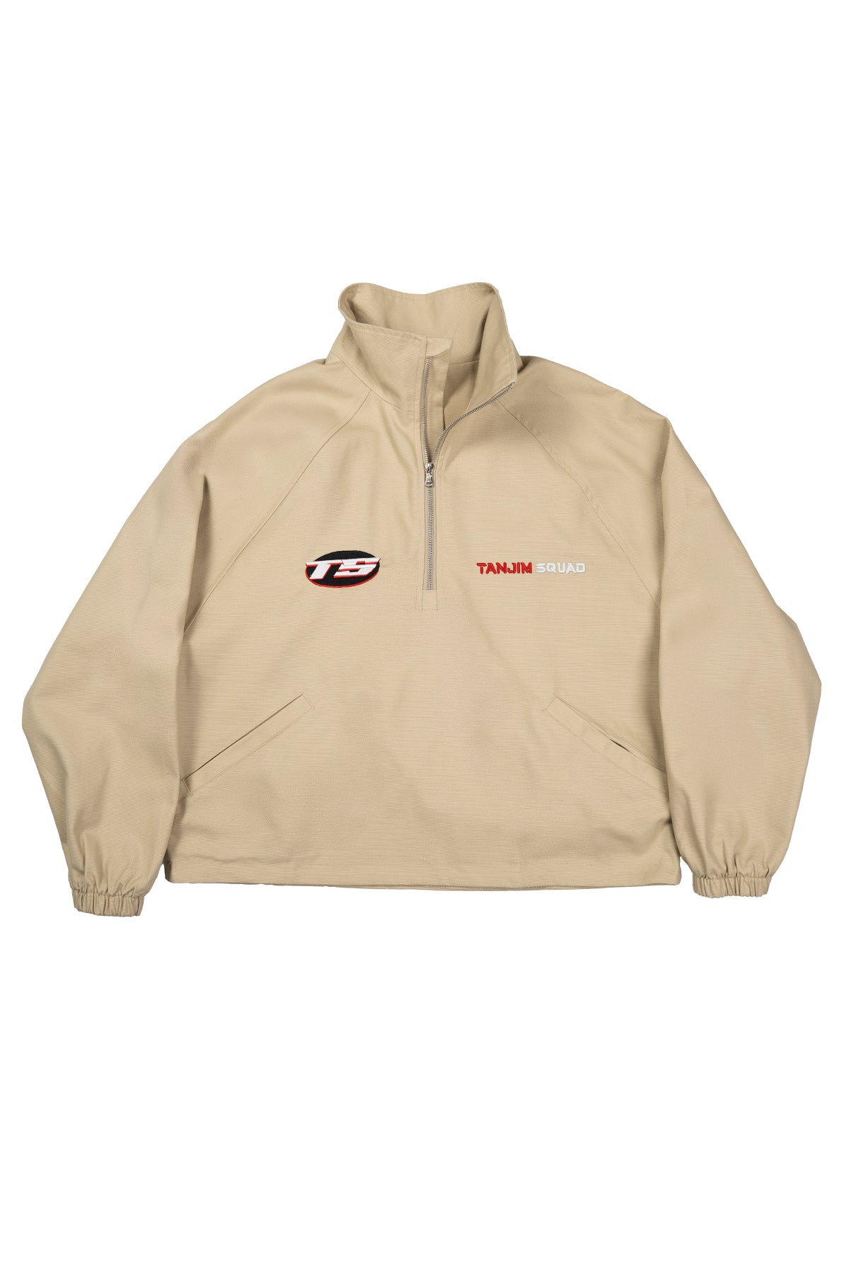 RARE BREED HALF ZIP JACKET-BEIGE