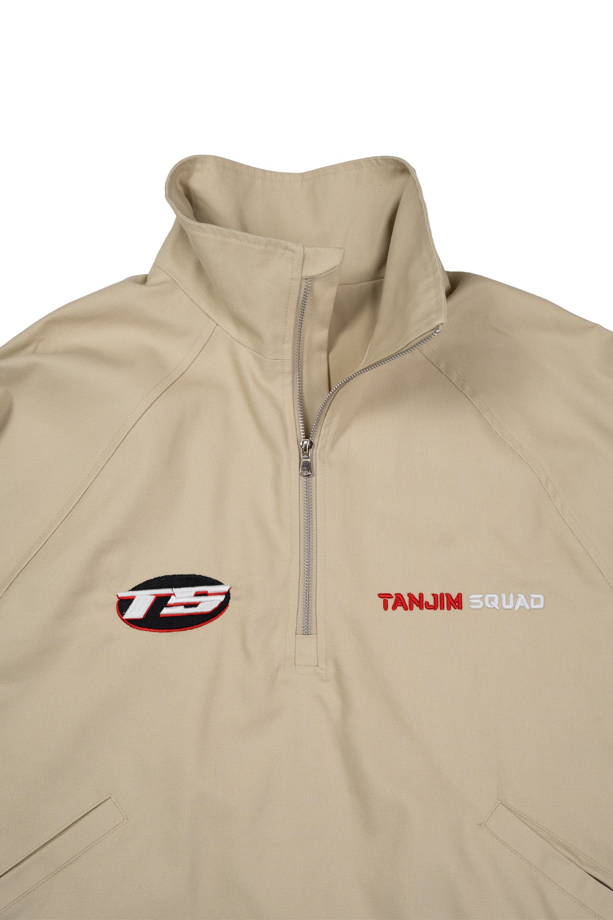 RARE BREED HALF ZIP JACKET-BEIGE