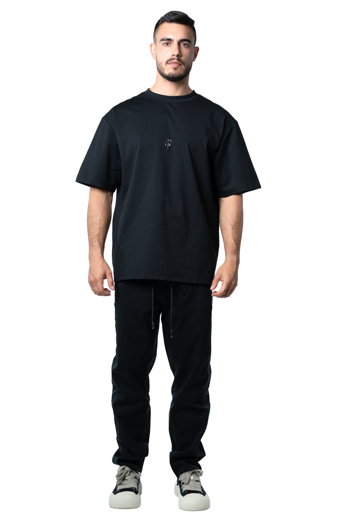 STRIPE JOGGERS - BLACK