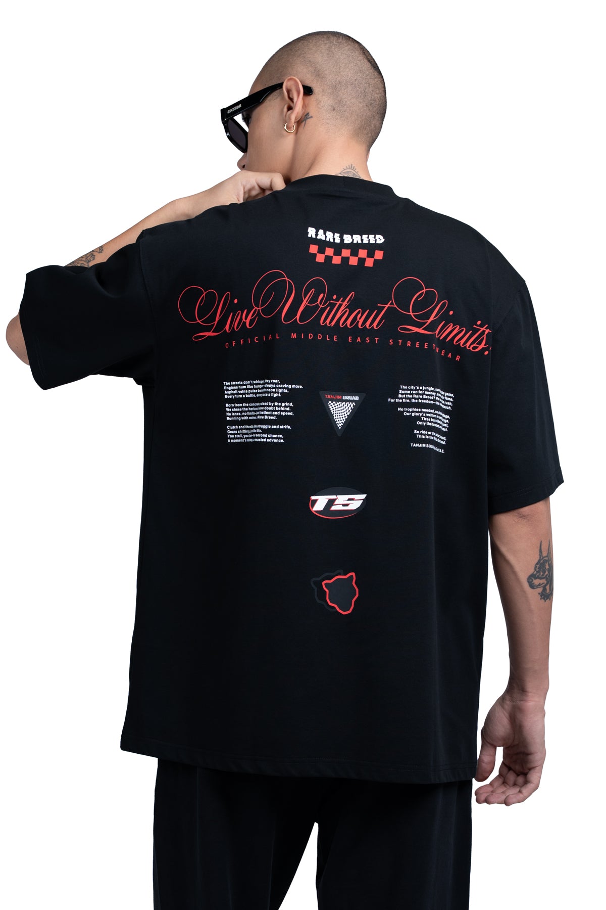 TS RACING GRAPHIC T-SHIRT-BLACK