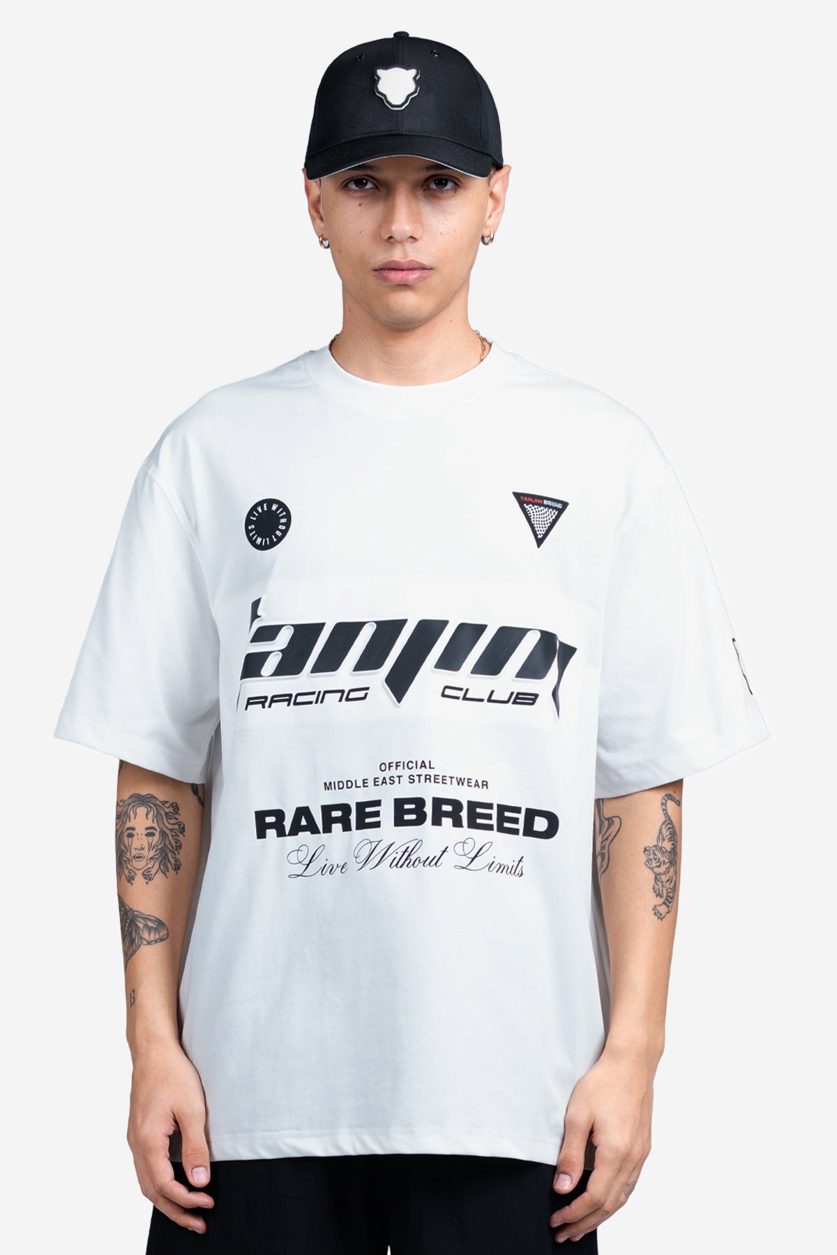 TANJIM RACE T-SHIRT - WHITE