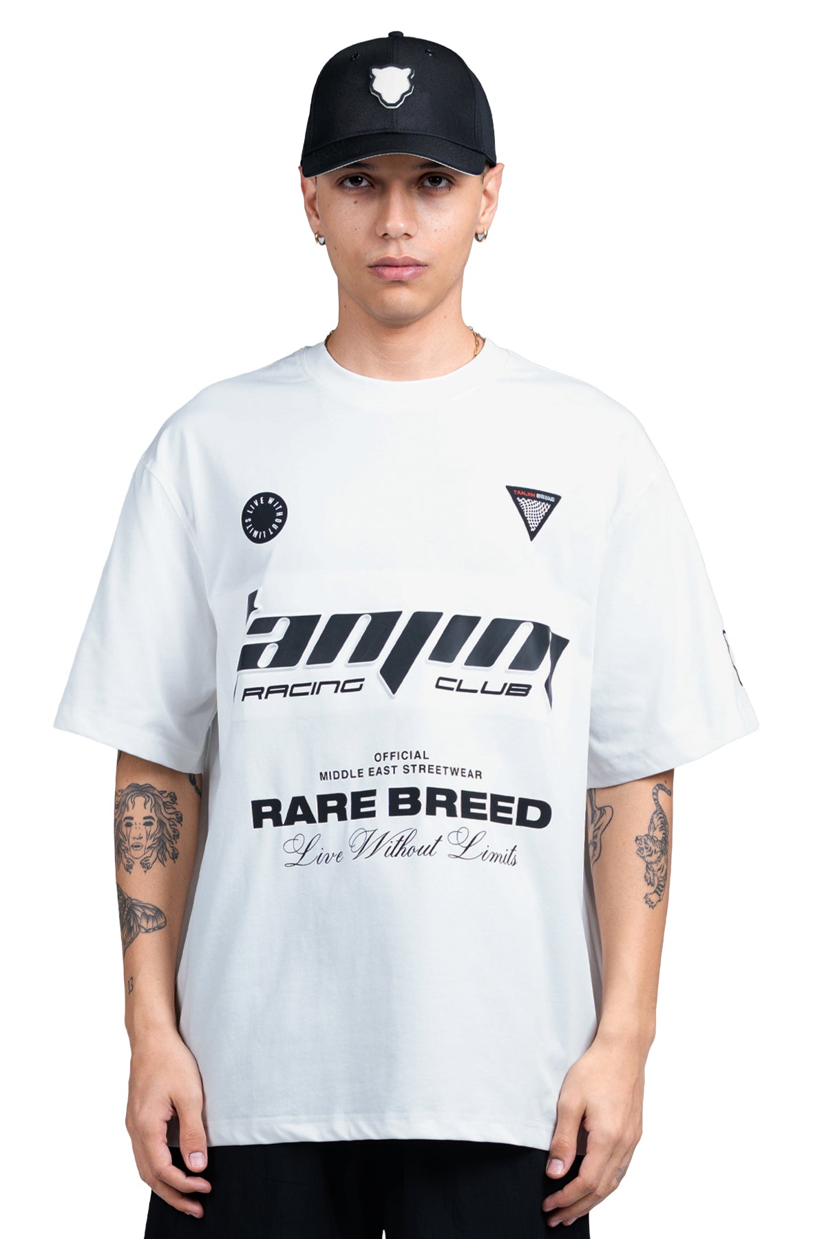 TANJIM RACE T-SHIRT - WHITE